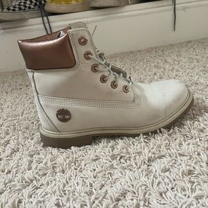 Timberlands, worn for one winter